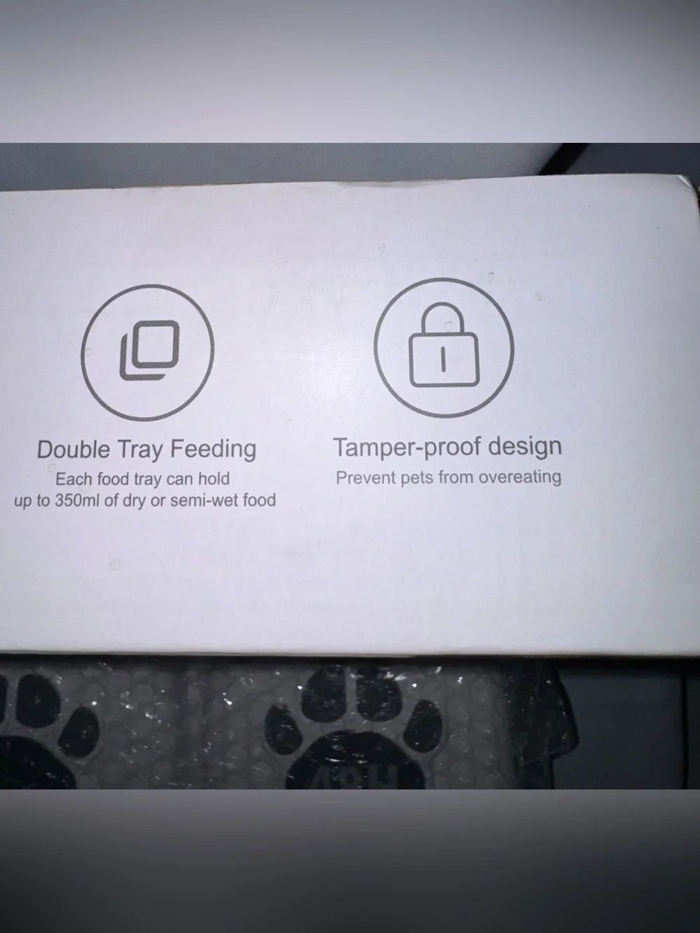 Automatic Smart Pet Food Feeder - White